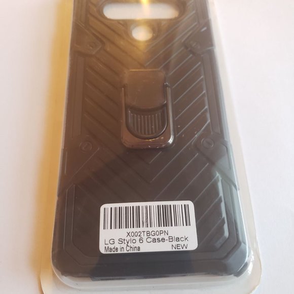 LG Stylo 6 Protective Case with ring - Picture 1 of 2